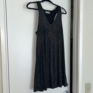 Everly Multi Color Sparkle Mini Dress Size L